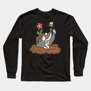 Mole Gardener Animal Funny Garden Gift Cool Long Sleeve T-Shirt